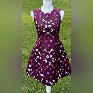 Cynthia Rowley sleeveless dress Size 4. Fitted bodice with flared skirt.